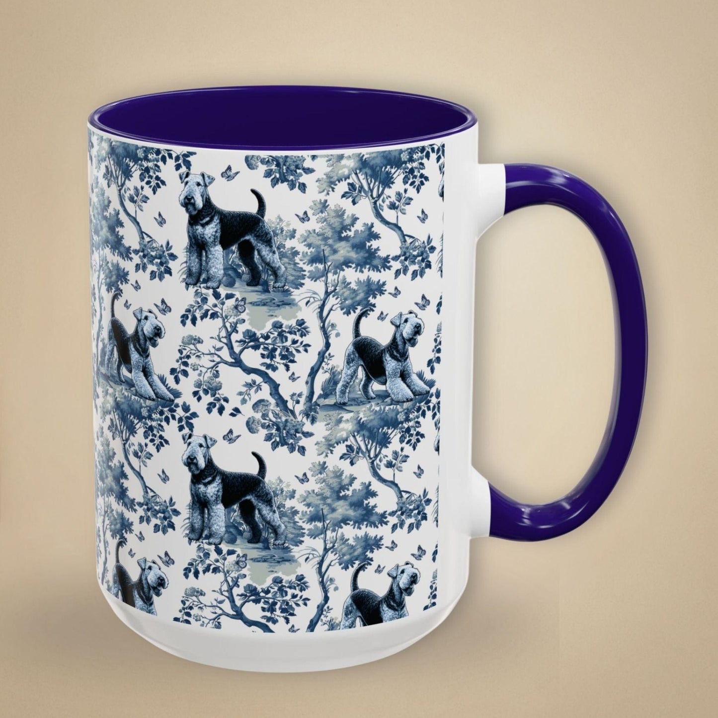 Airedale Mug Toile