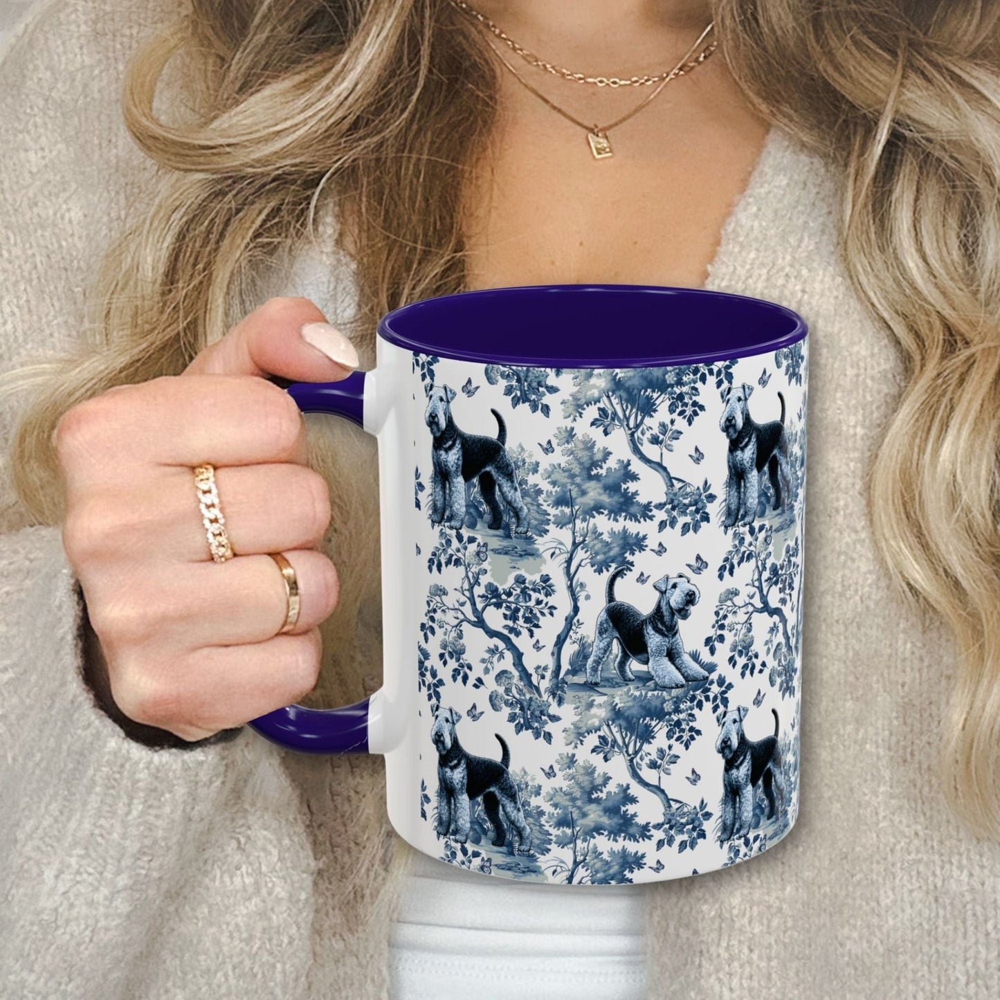 Airedale Mug Toile