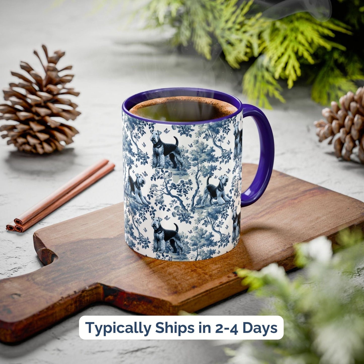 Airedale Mug Toile
