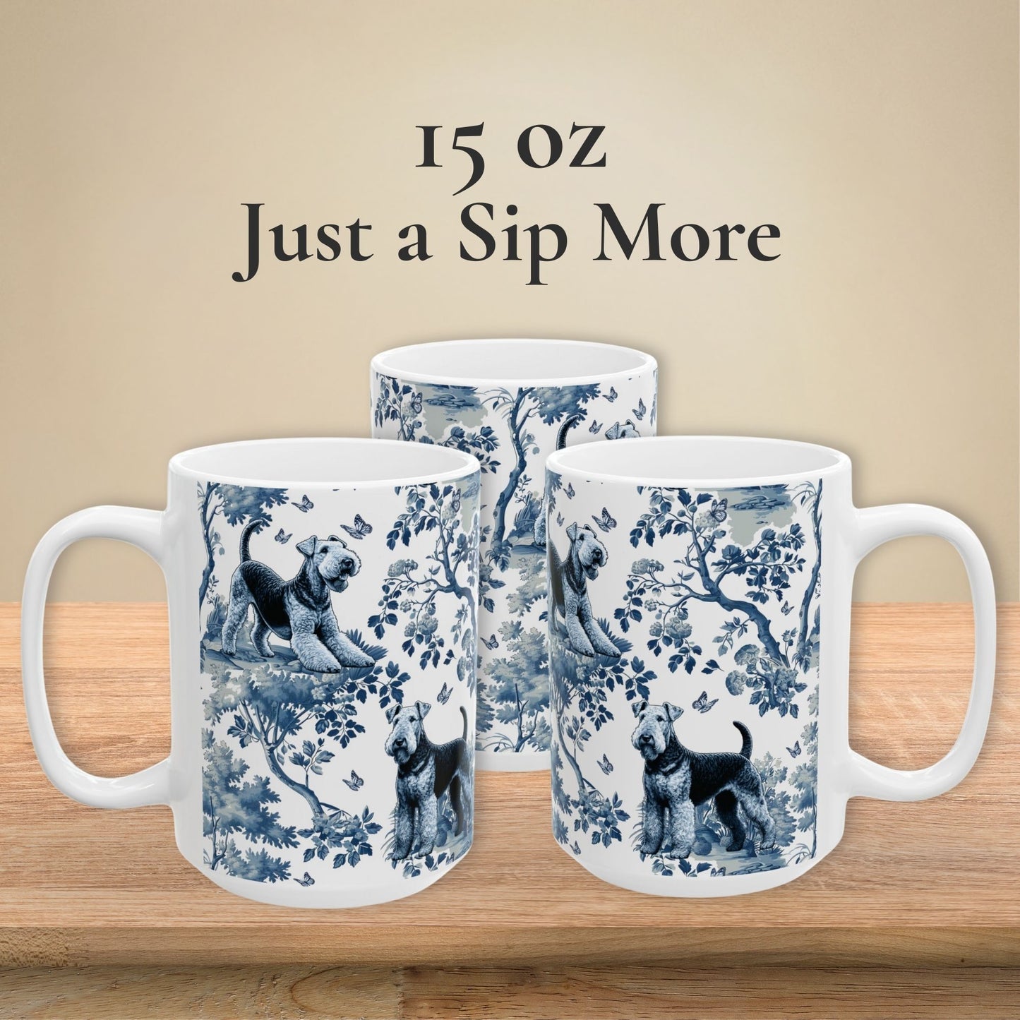 Airedale Terrier Mug - Toile