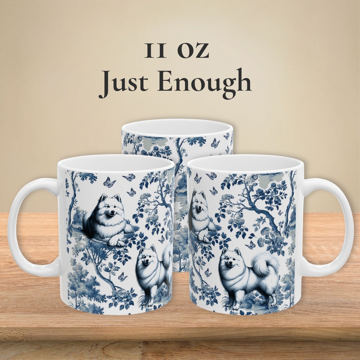 American Eskimo Mug - Toile