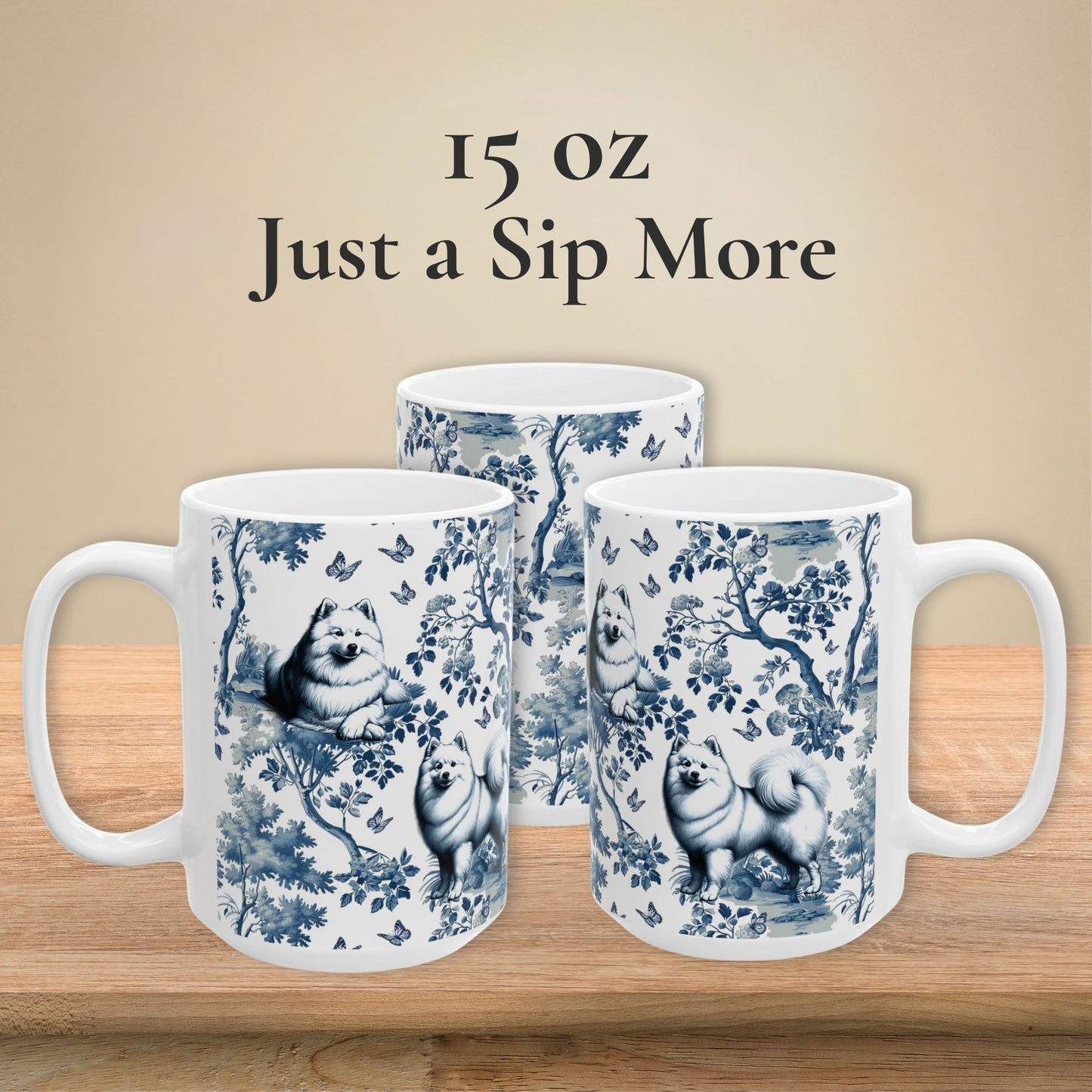 American Eskimo Mug - Toile