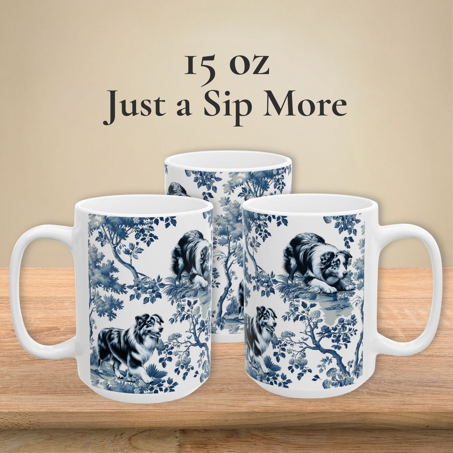 Australian Shepherd Mug - Toile