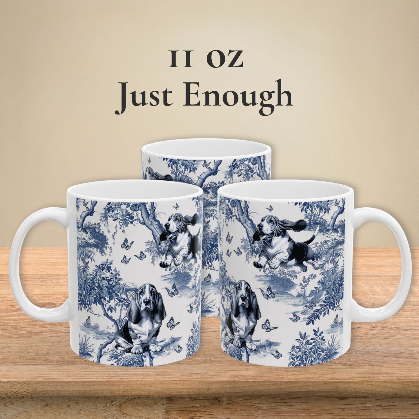 Basset Hound Mug - Toile