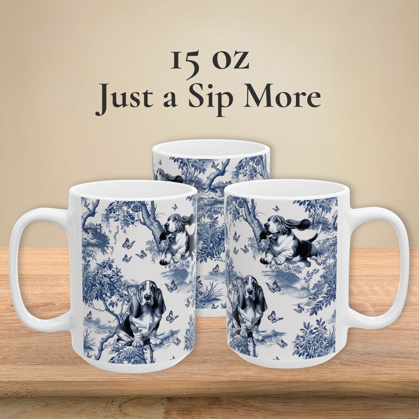 Basset Hound Mug - Toile