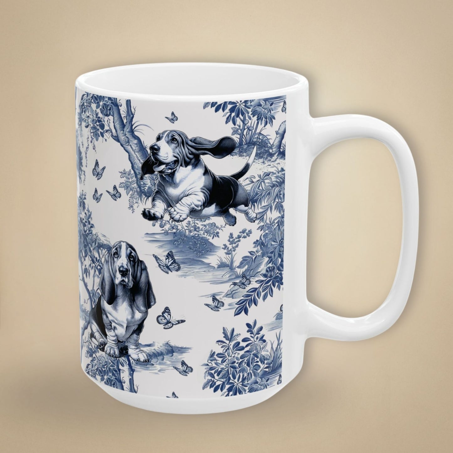Basset Hound Mug - Toile