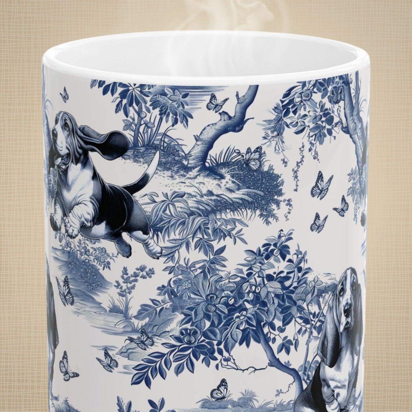 Basset Hound Mug - Toile