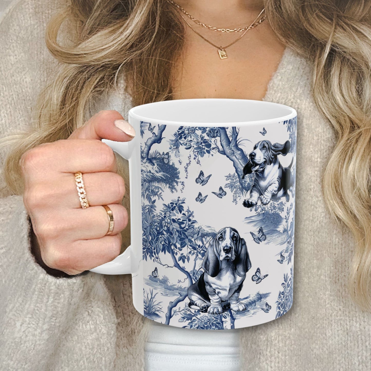 Basset Hound Mug - Toile