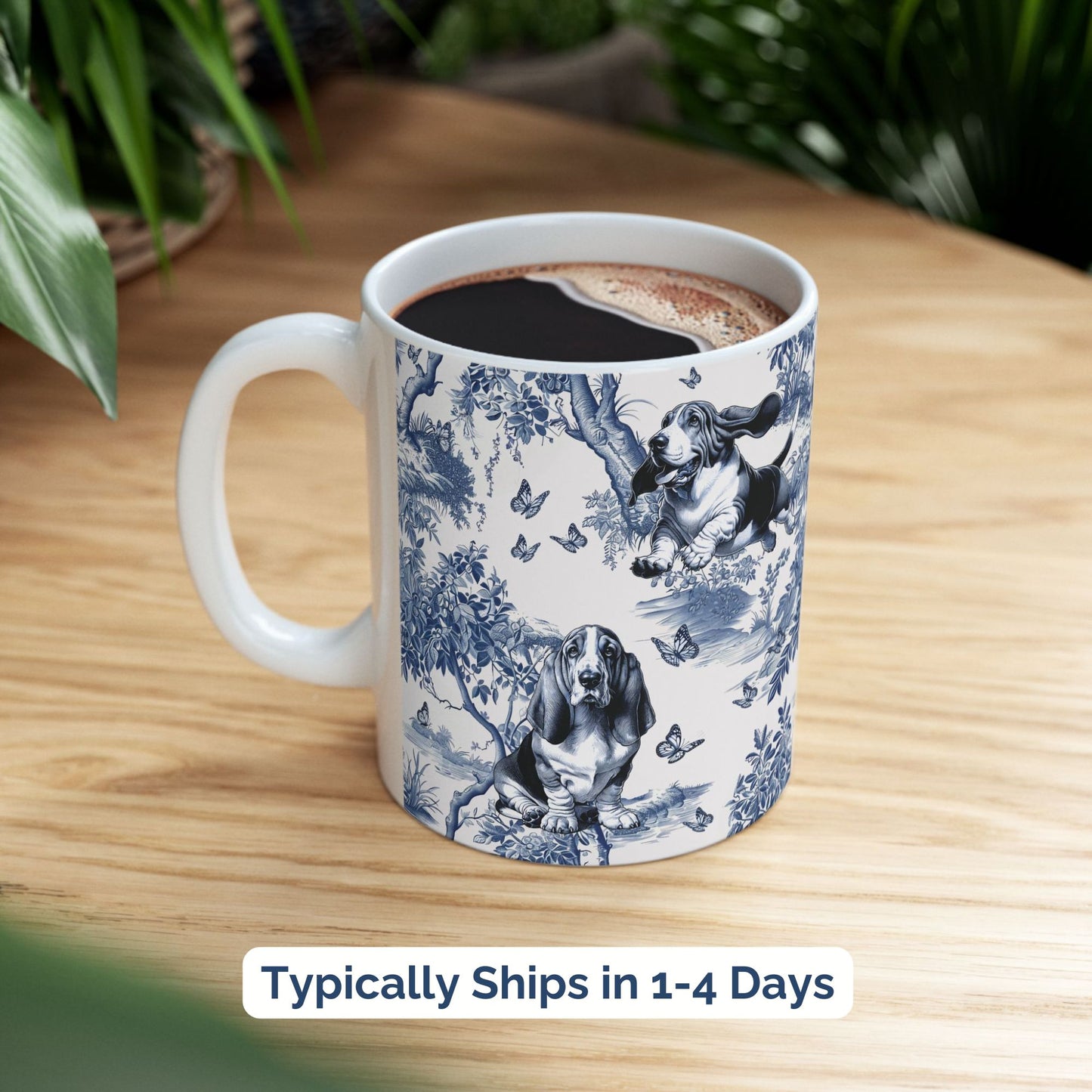 Basset Hound Mug - Toile