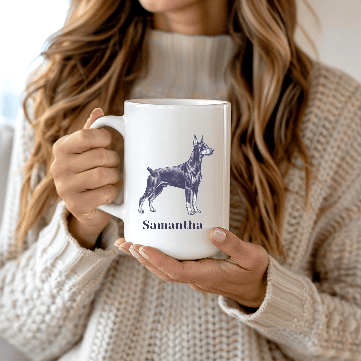 Doberman Mug - Personalized