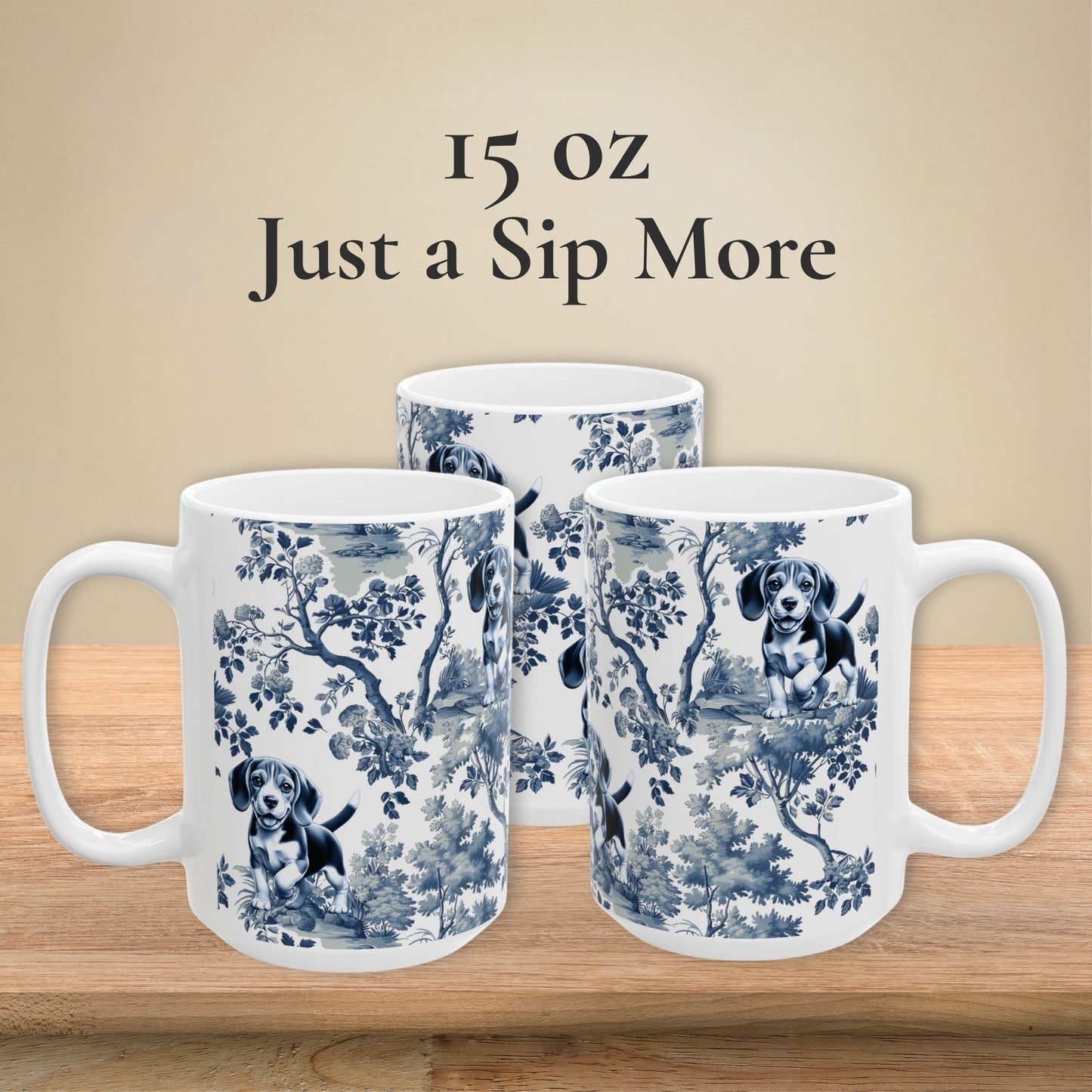 Beagle Mug - Toile