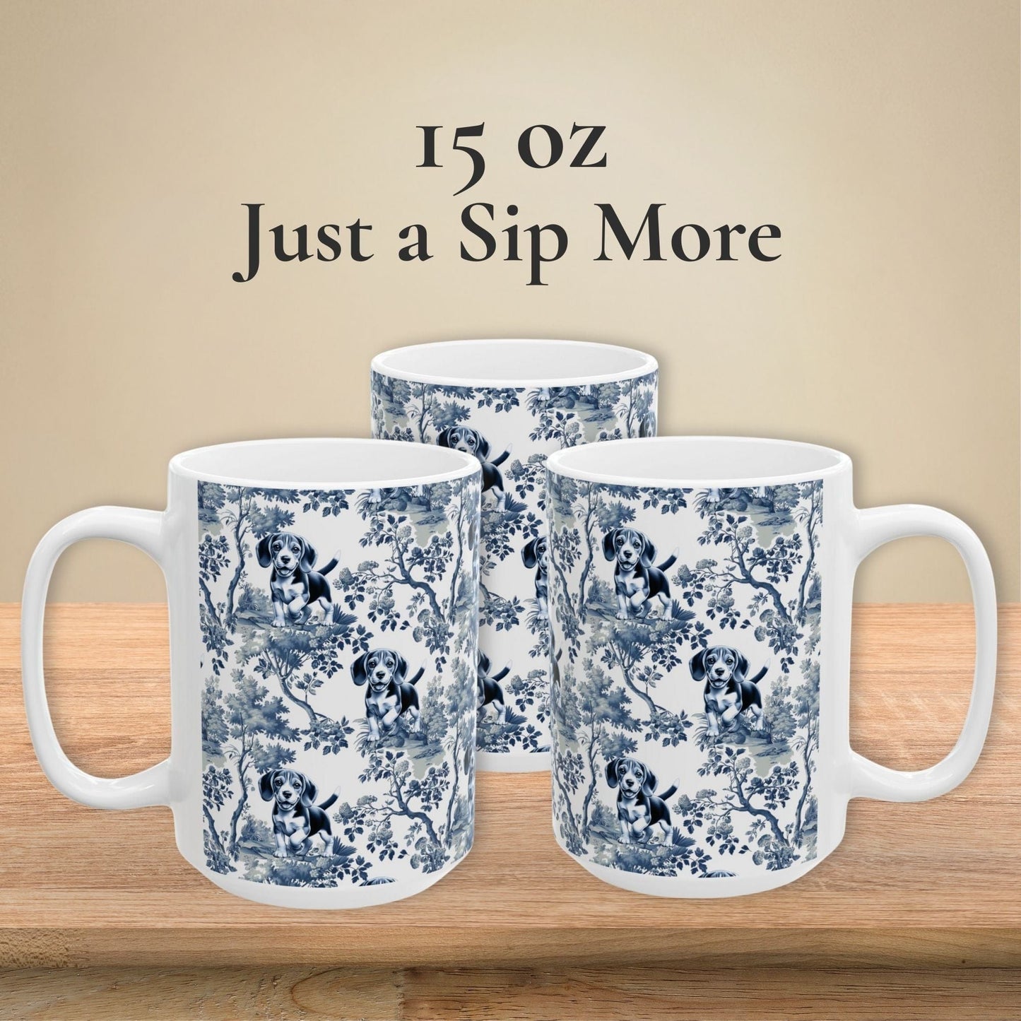 Beagle Mug - Toile