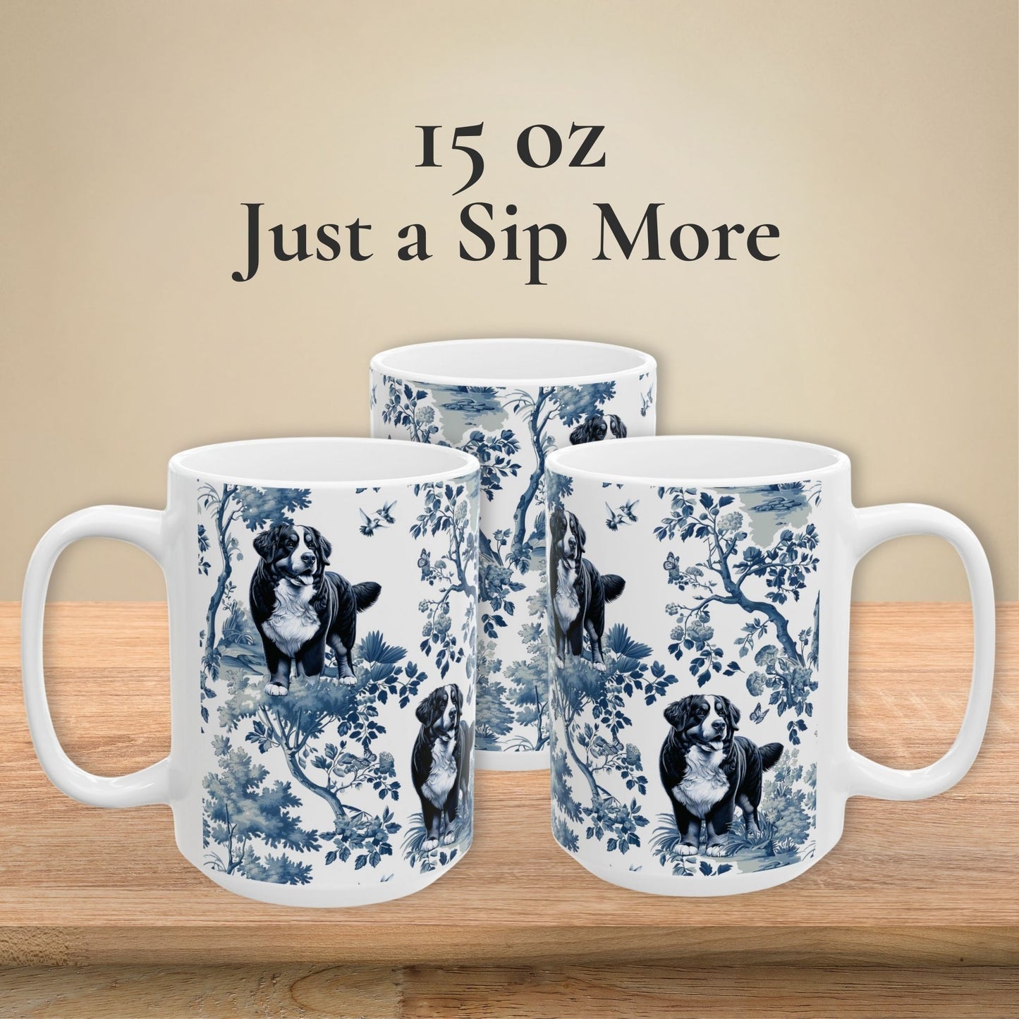 Bernese Mountain Dog Mug - Toile