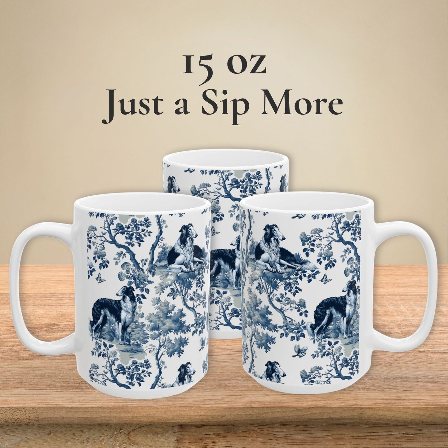 Borzoi Mug - Toile