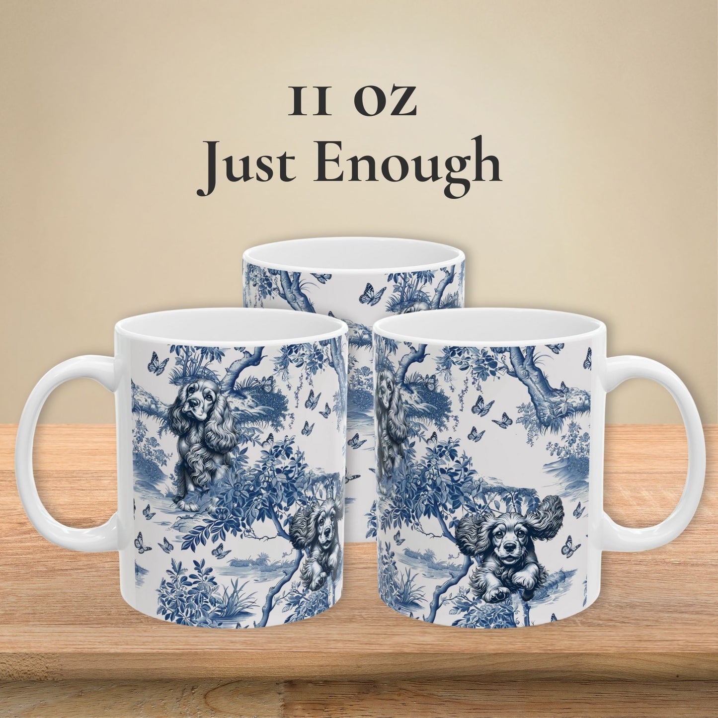 Cocker Spaniel Mug - Toile
