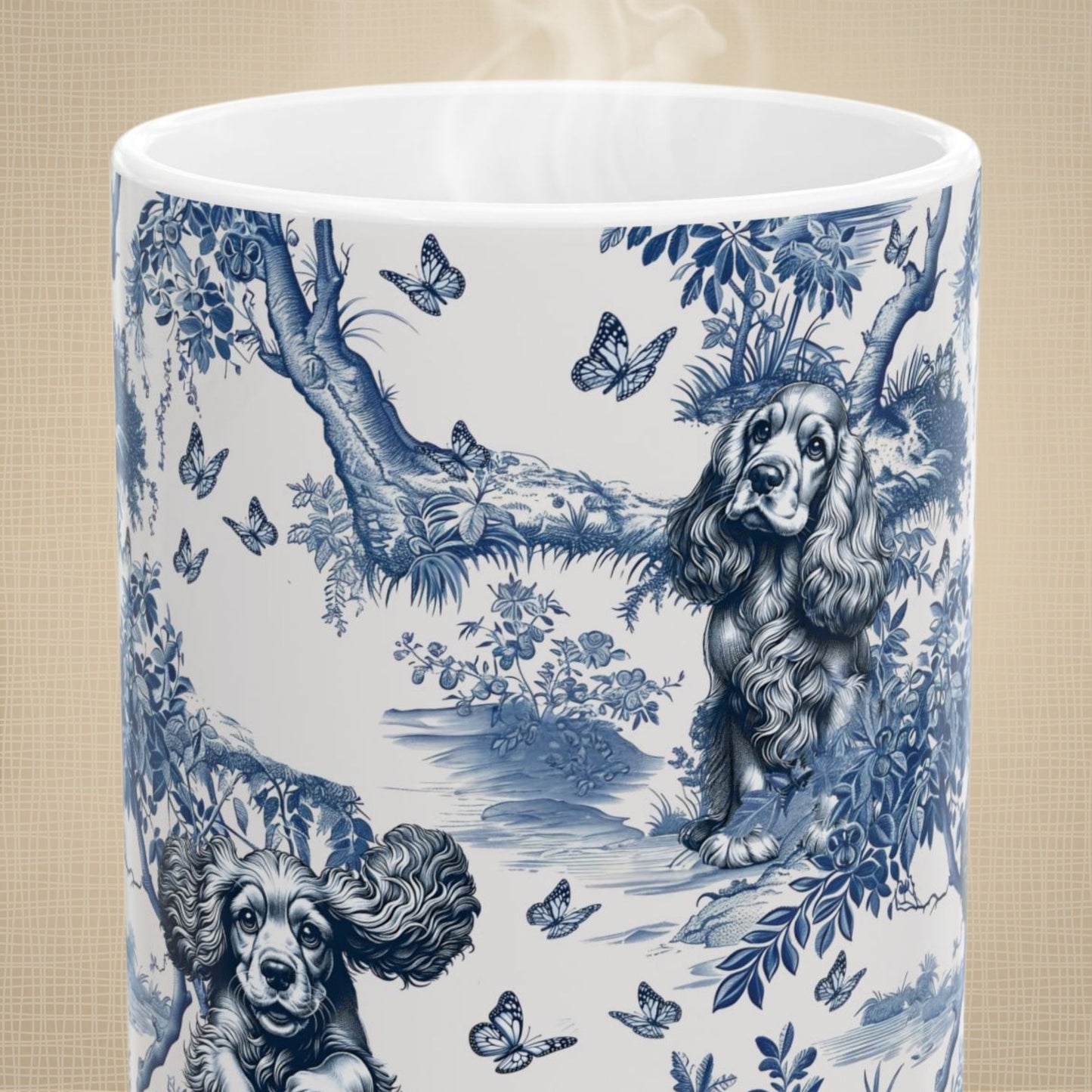 Cocker Spaniel Mug - Toile