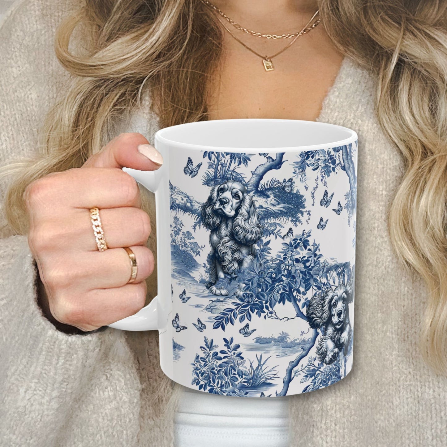 Cocker Spaniel Mug - Toile