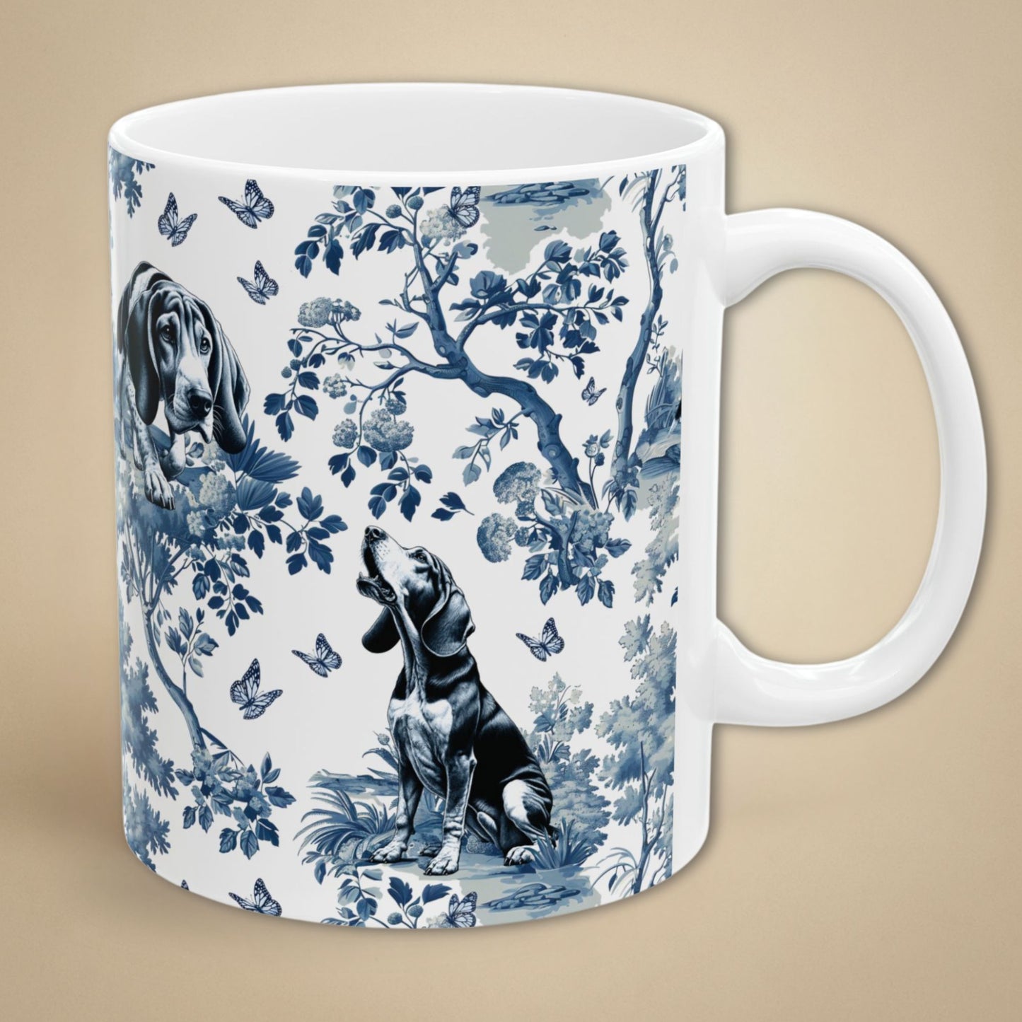 Coonhound Mug - Toile