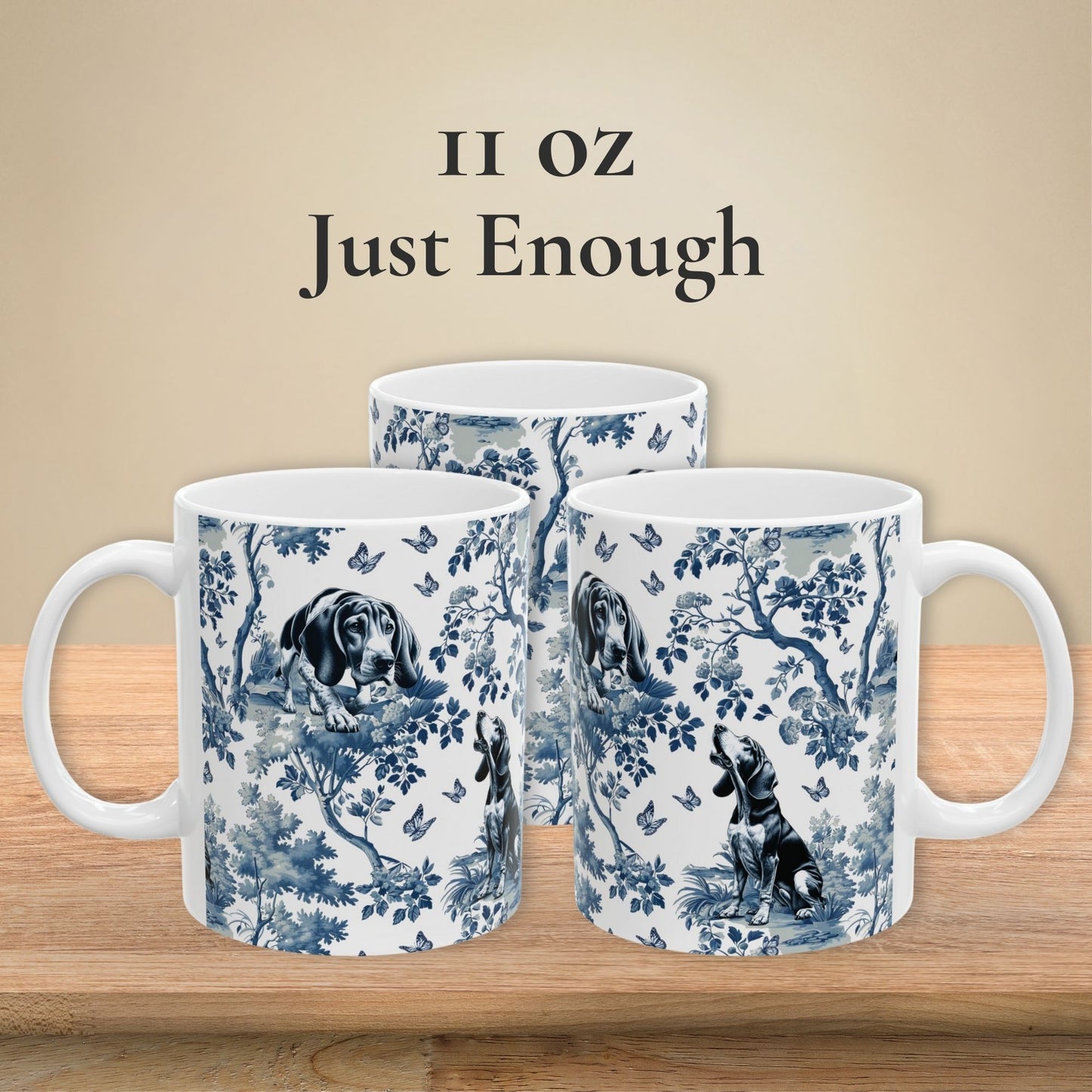 Coonhound Mug - Toile