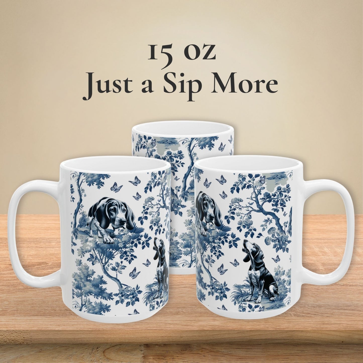 Coonhound Mug - Toile