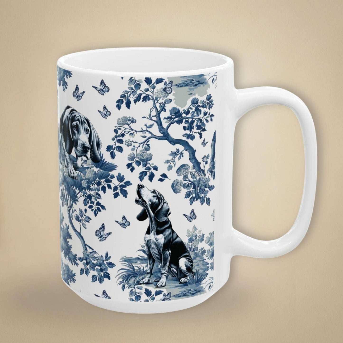 Coonhound Mug - Toile