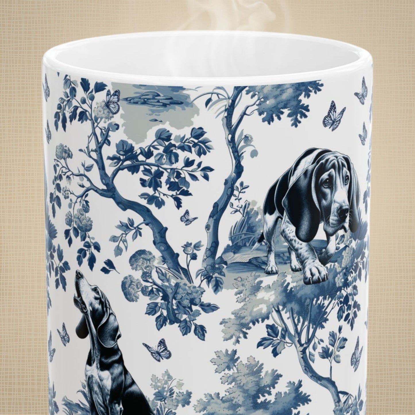 Coonhound Mug - Toile
