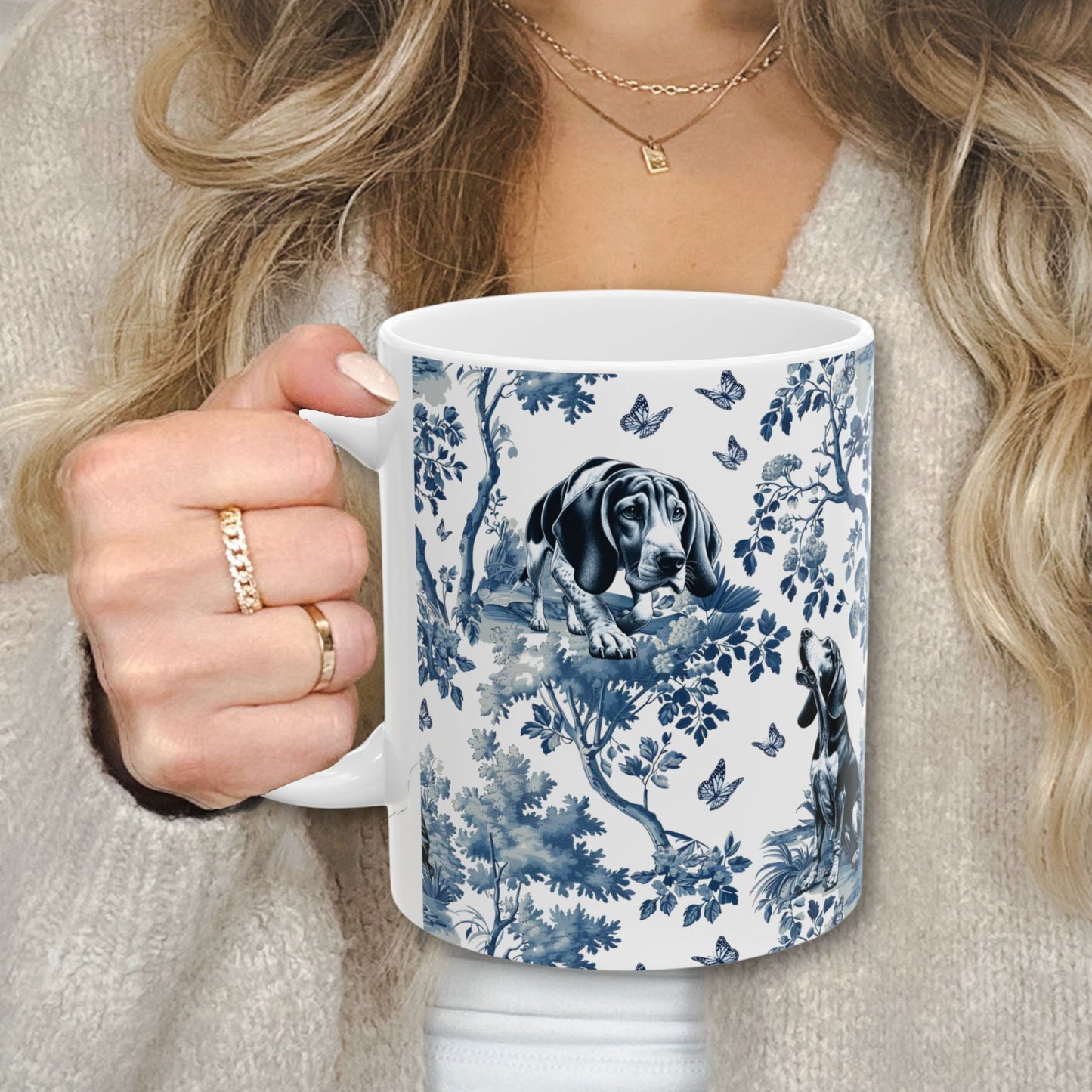 Coonhound Mug - Toile