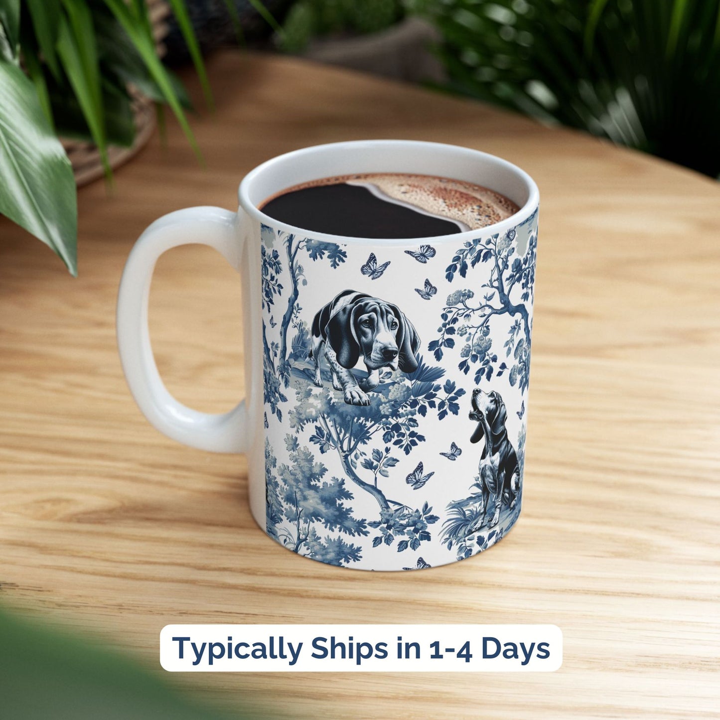 Coonhound Mug - Toile