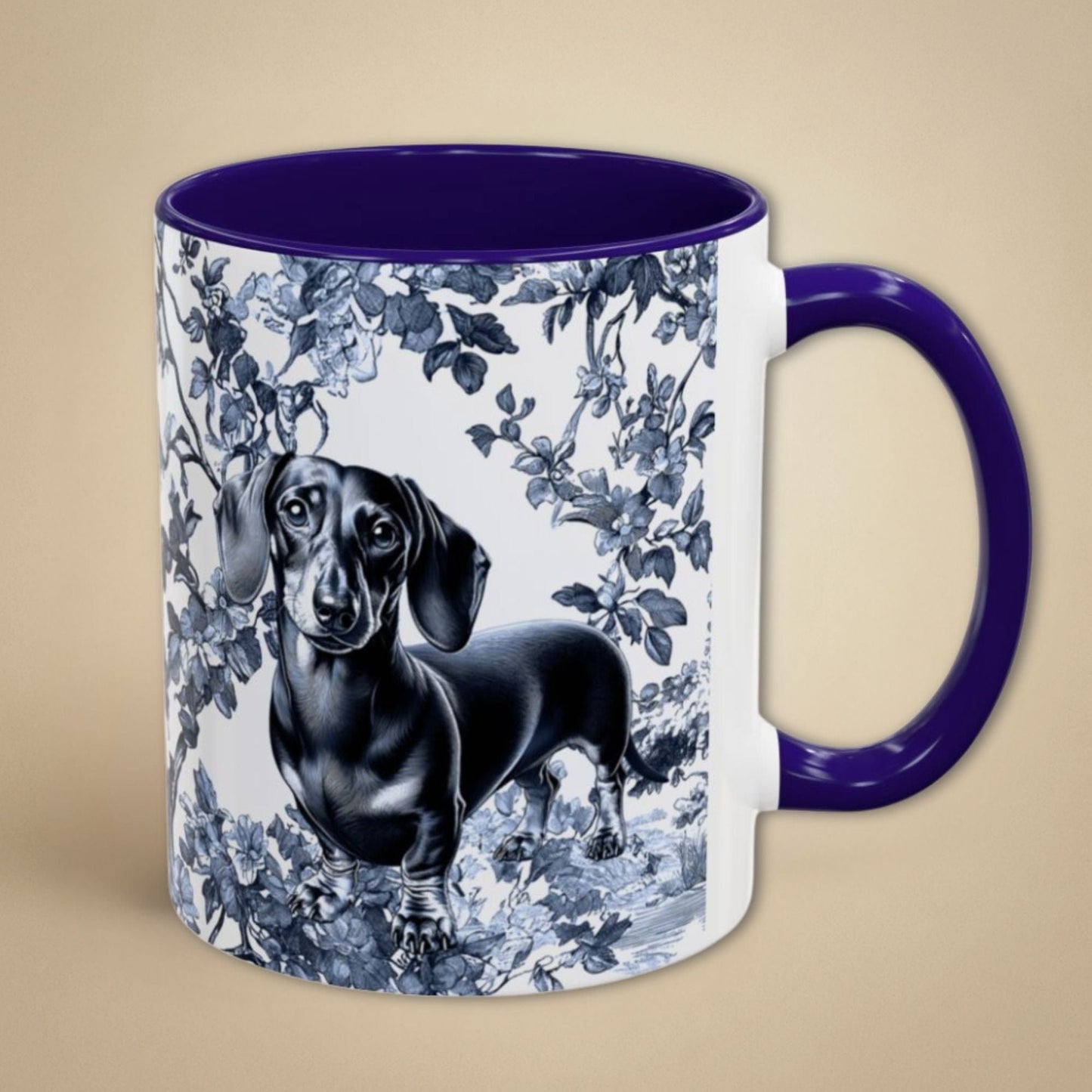 Dachshund Toile Mug