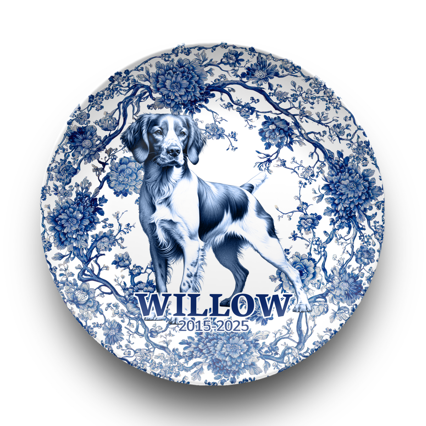 Brittany Spaniel - Personalized Plate