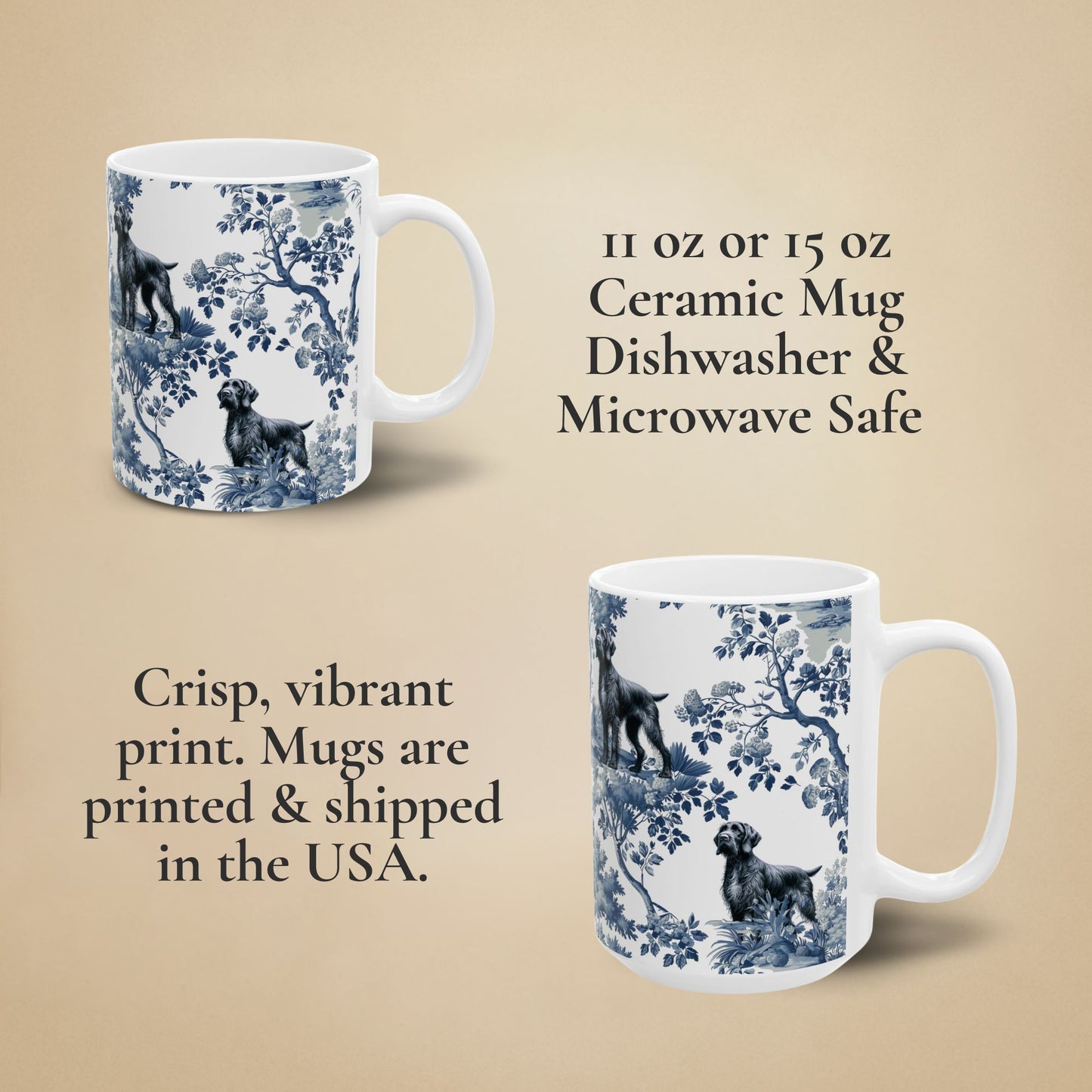 German Wirehaired Pointer - Toile