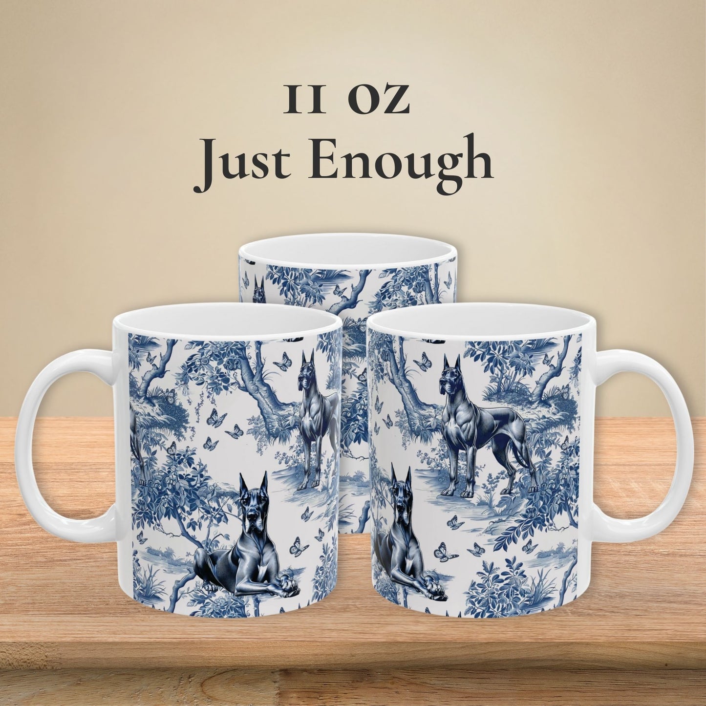 Great Dane Mug - Toile