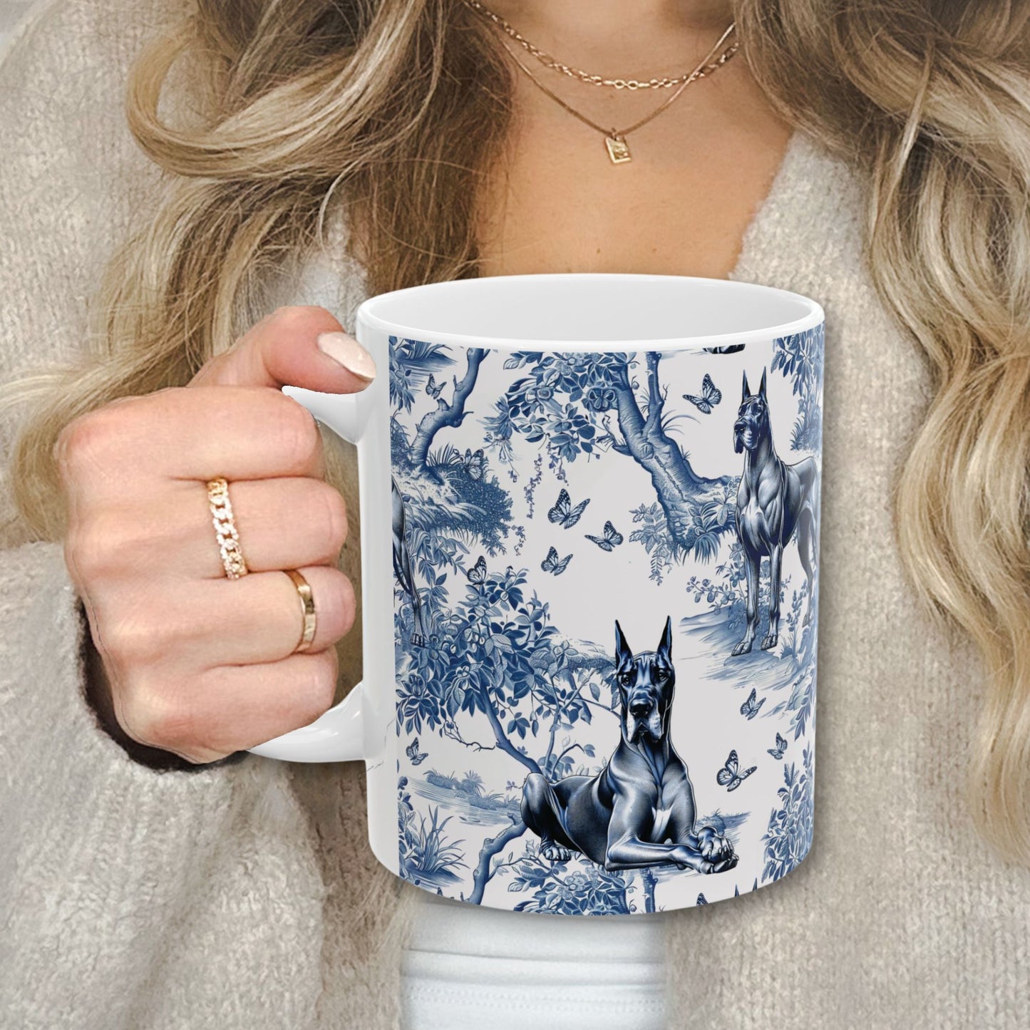 Great Dane Mug - Toile