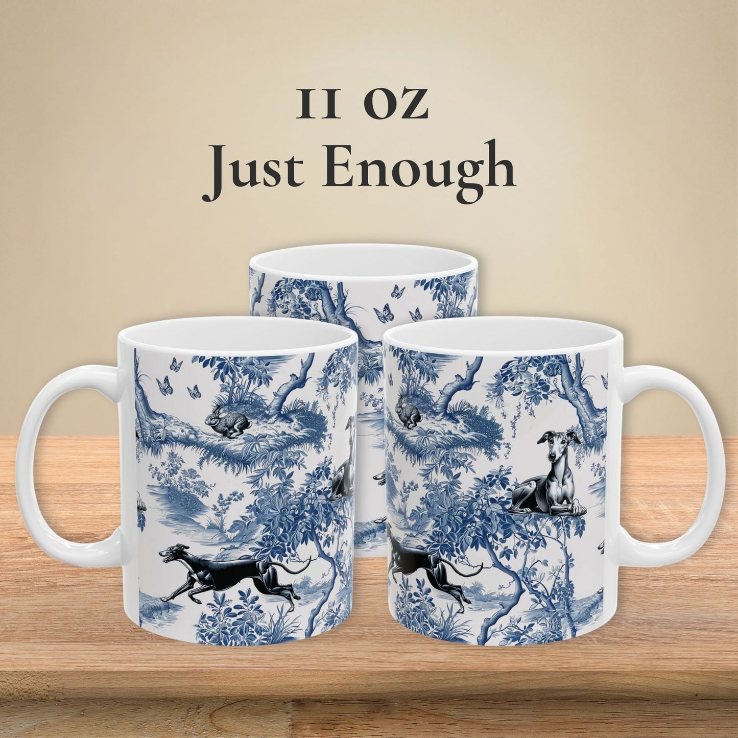 Greyhound Mug - Toile