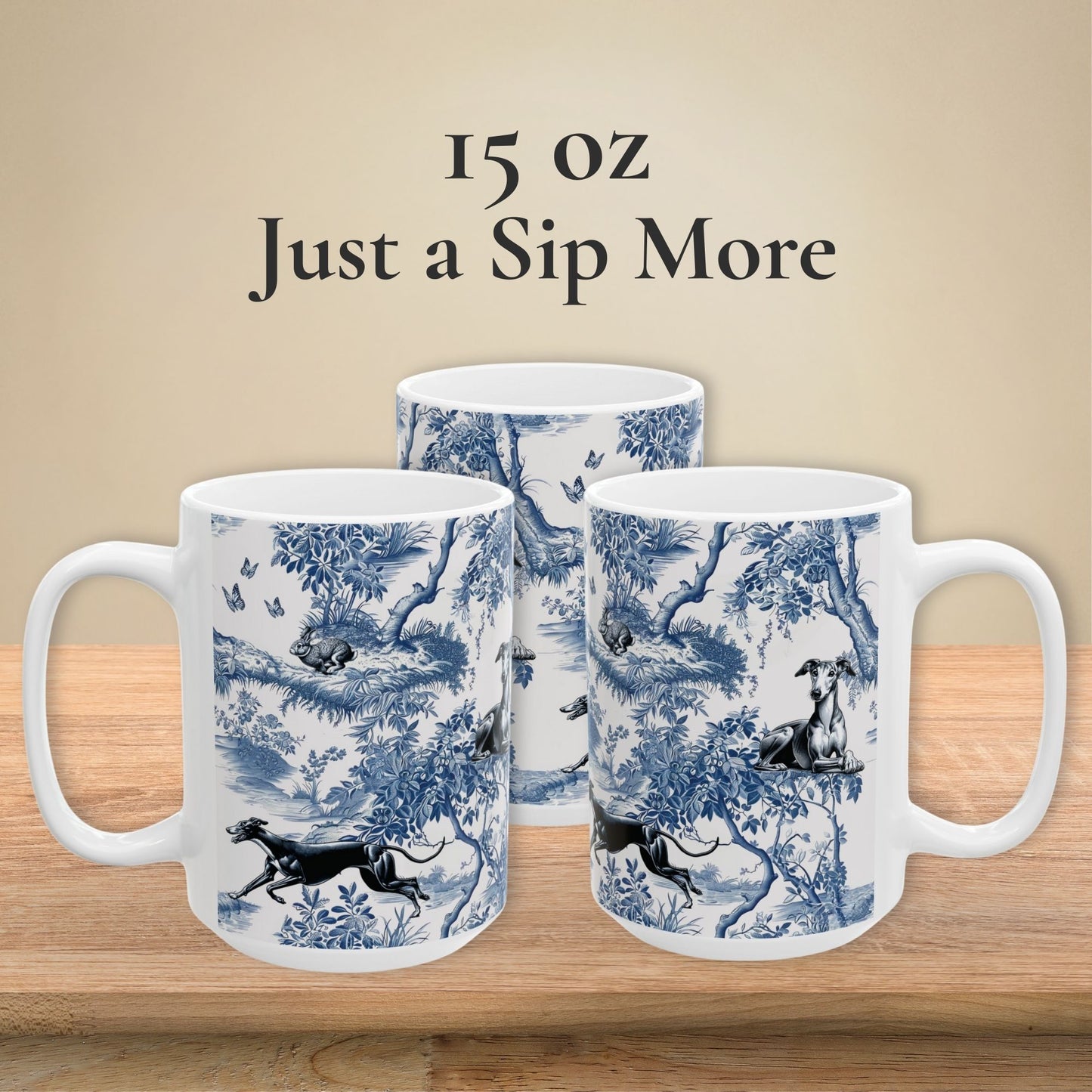 Greyhound Mug - Toile