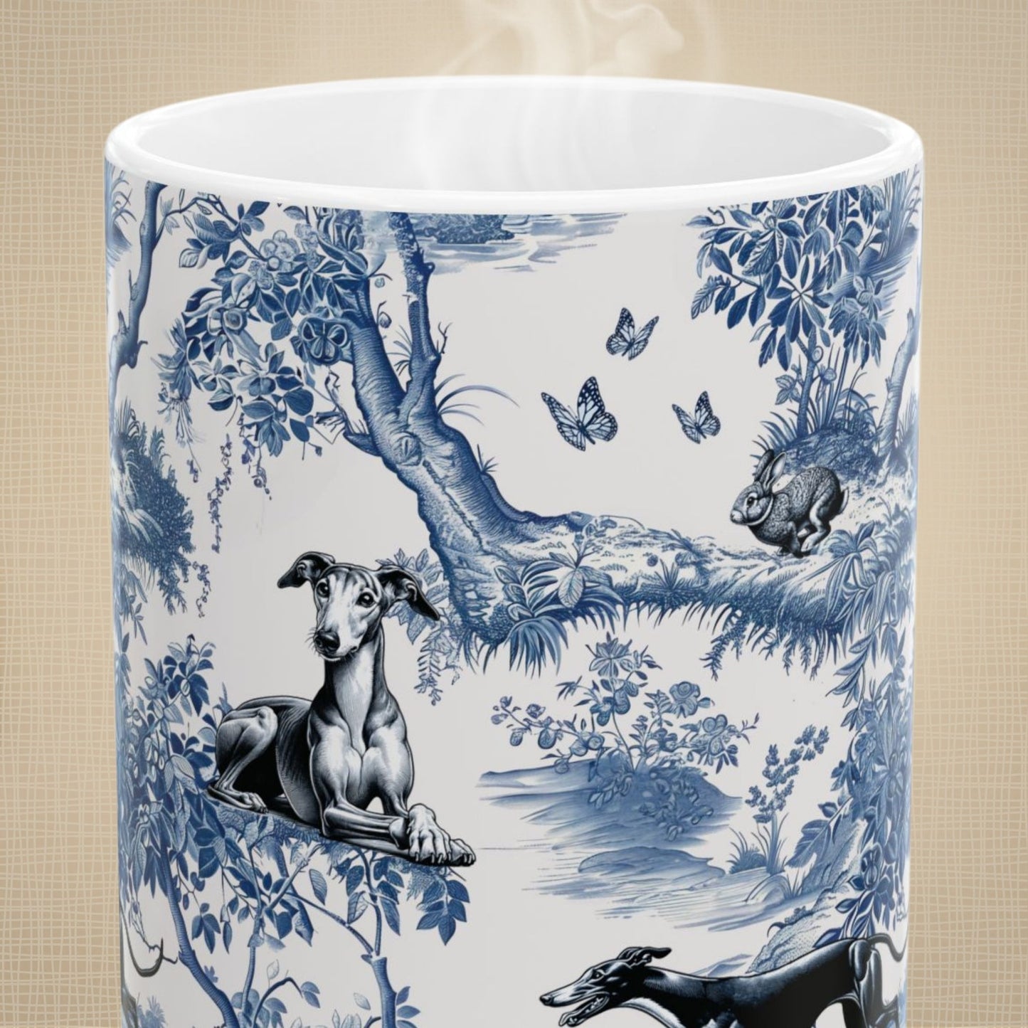 Greyhound Mug - Toile