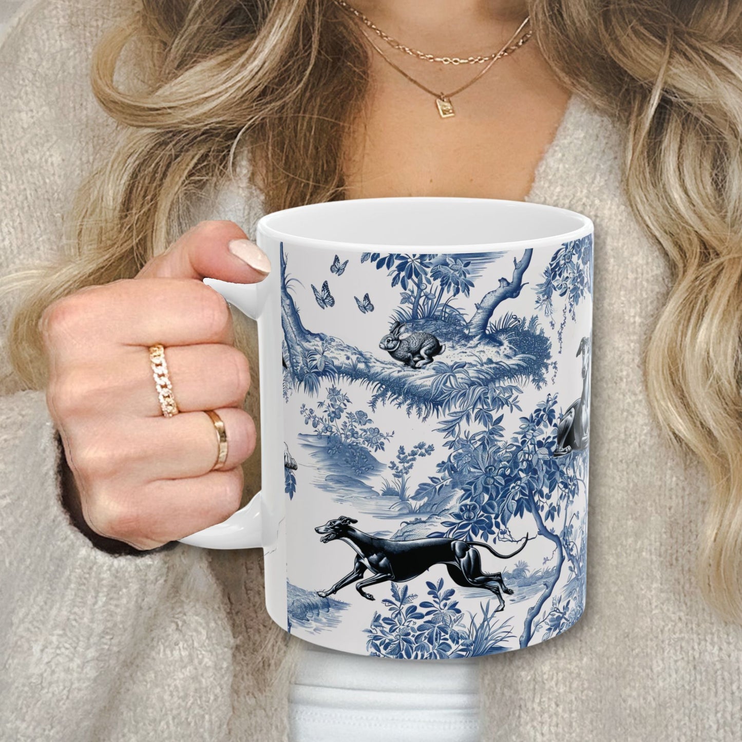 Greyhound Mug - Toile