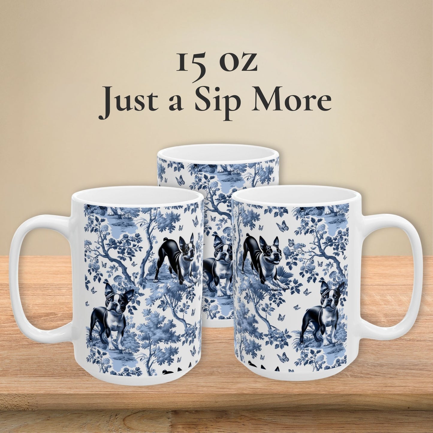 Boston Terrier Mug - Toile