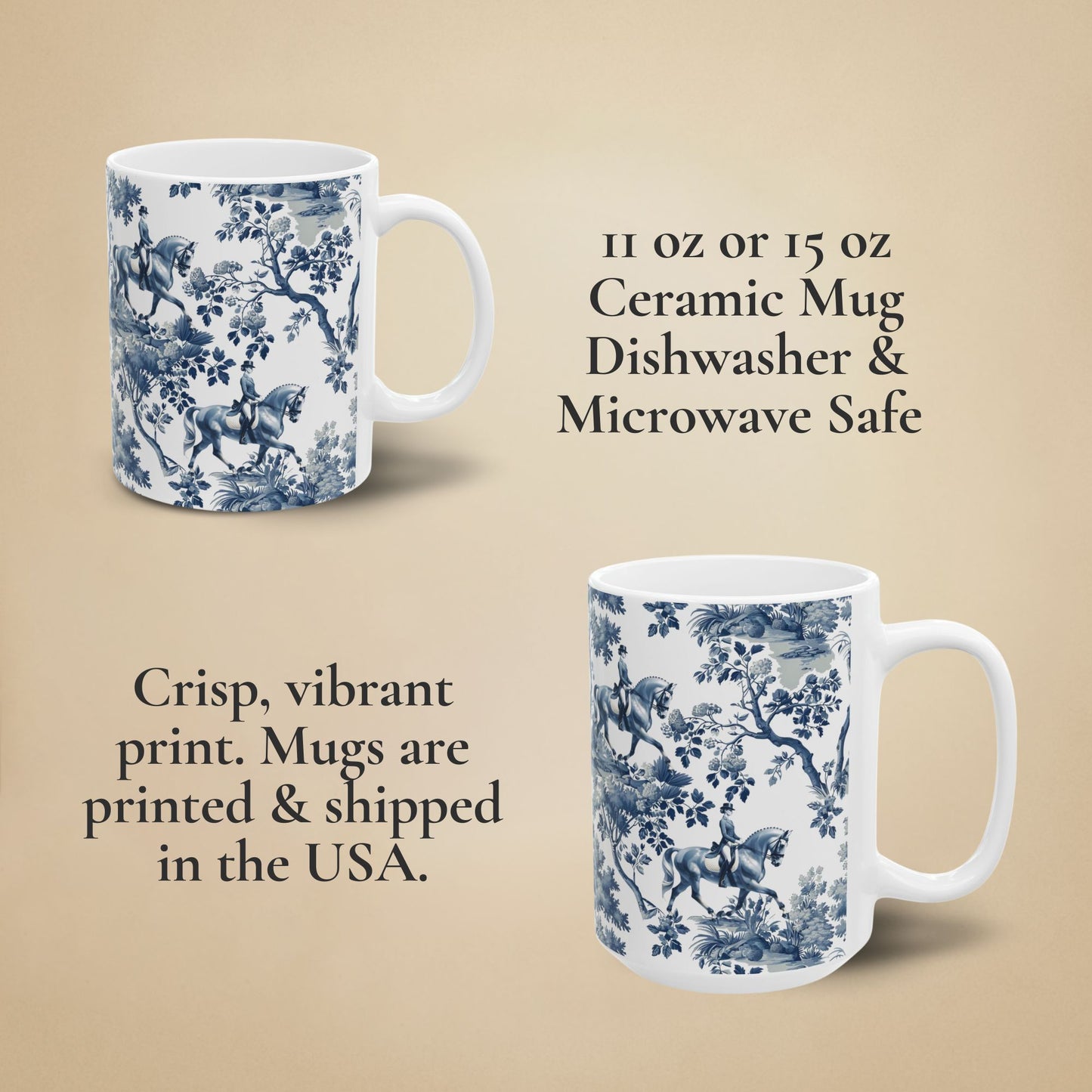 Horse Mug - Toile