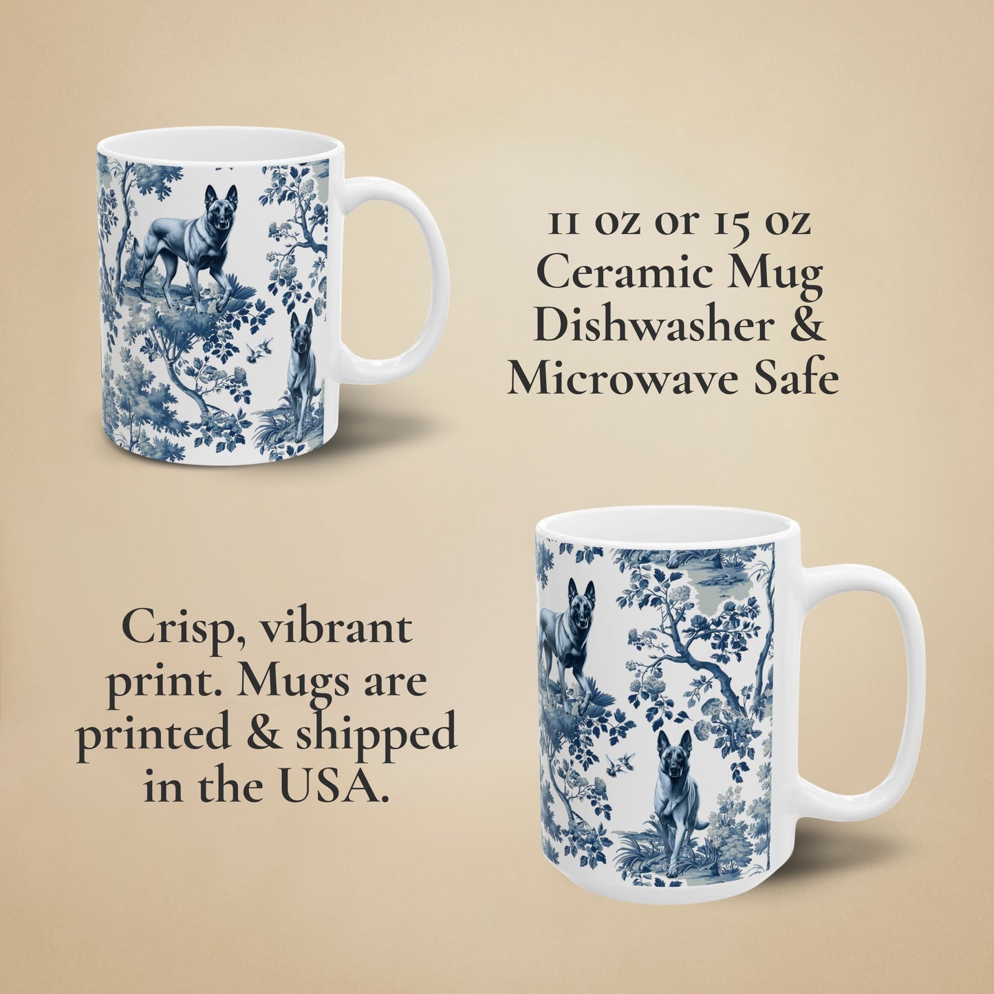 Belgian Malinois Mug - Toile
