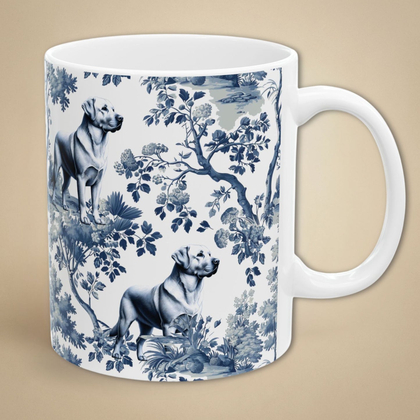 Labrador Retriever Mug - Lab Toile