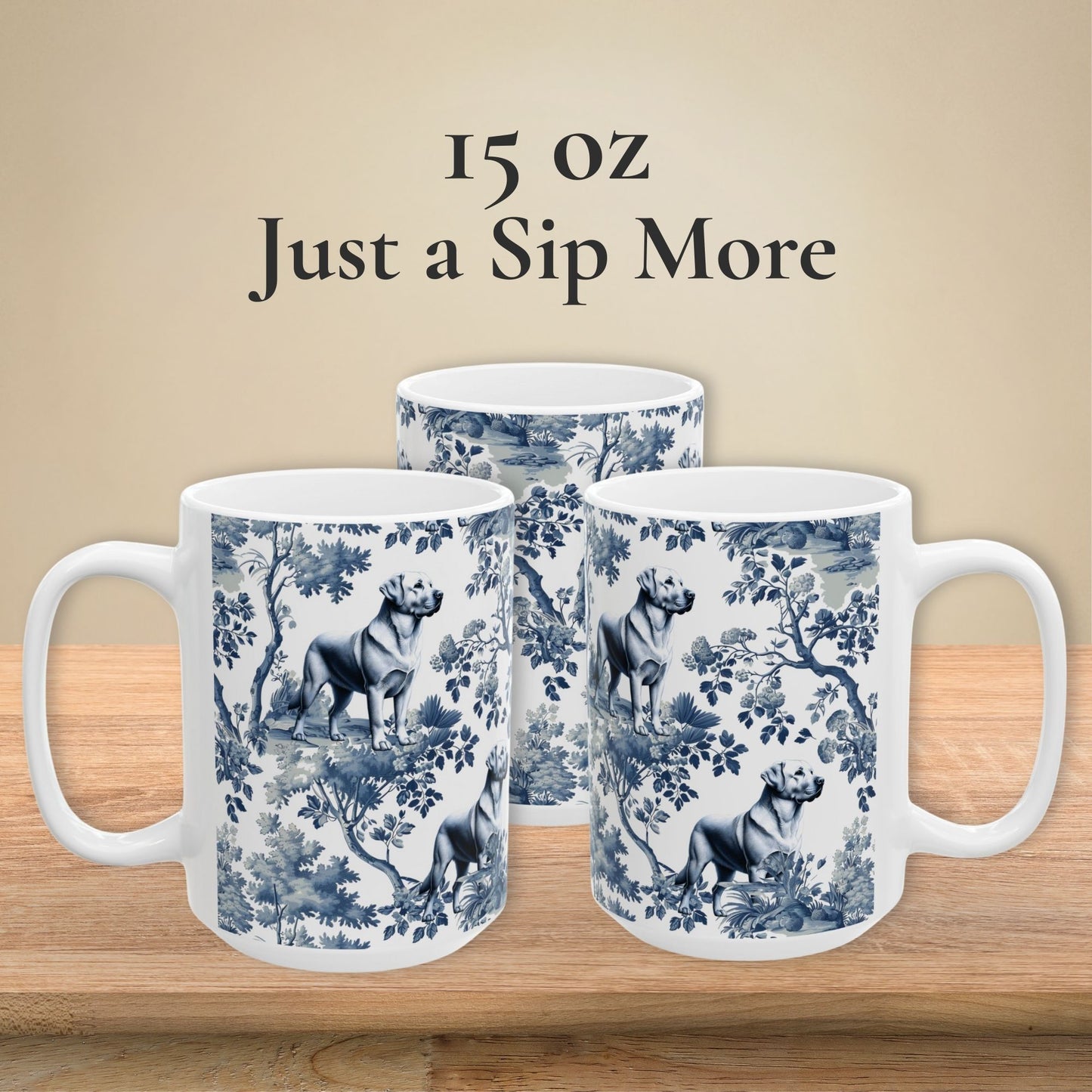 Labrador Retriever Mug - Lab Toile