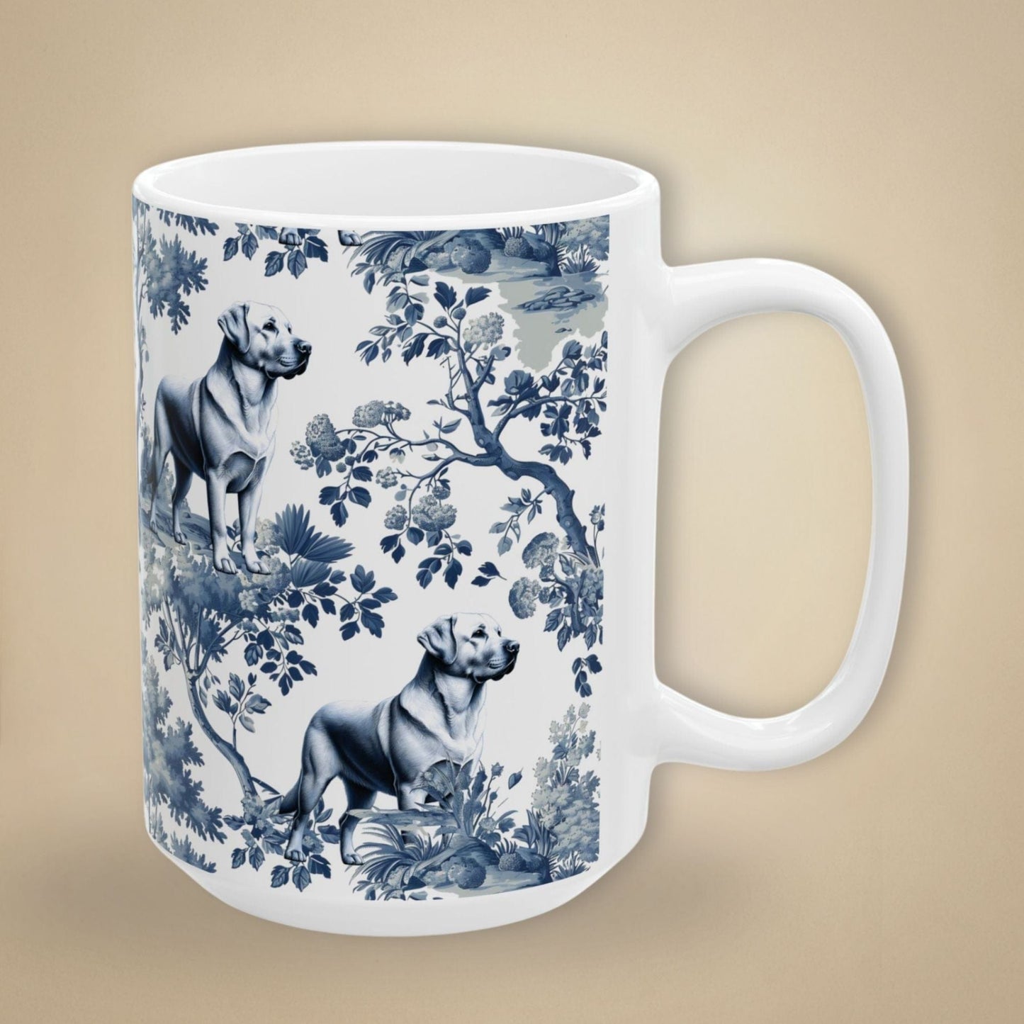 Labrador Retriever Mug - Lab Toile