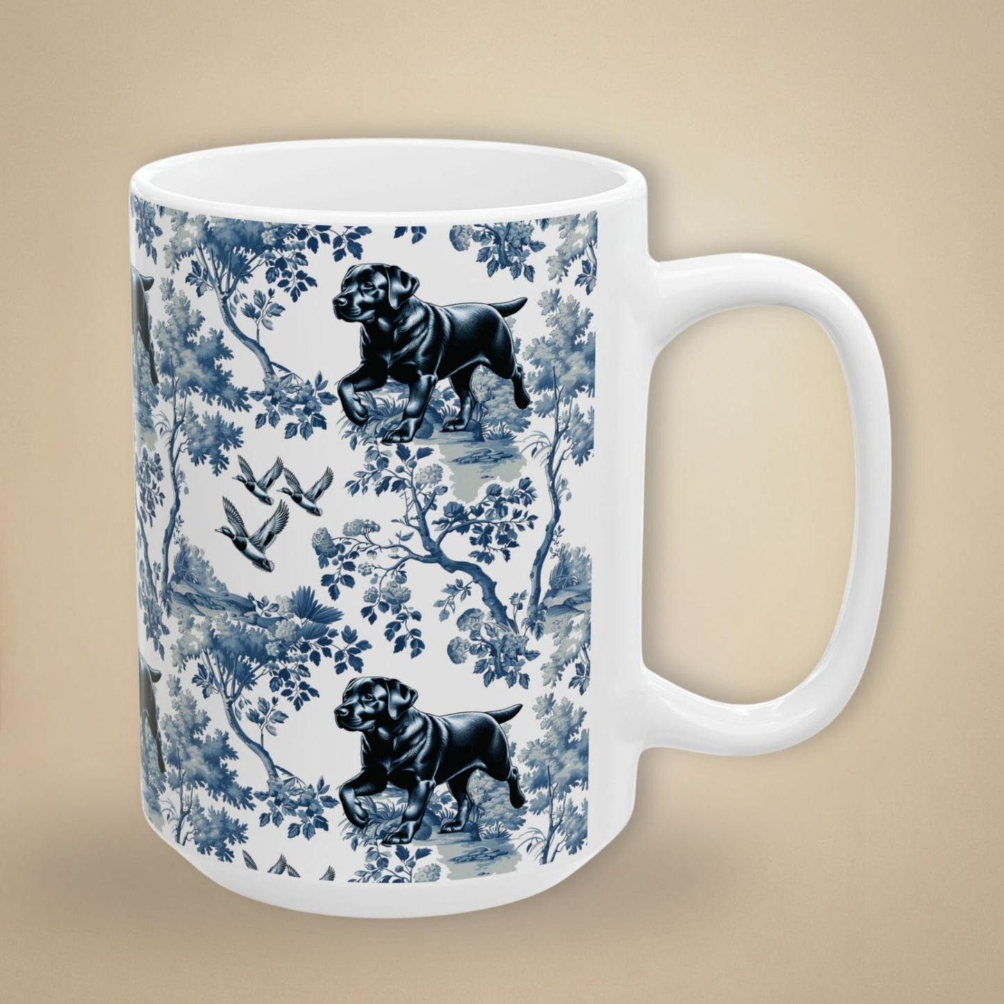 Labrador Retriever Mug - Lab Toile
