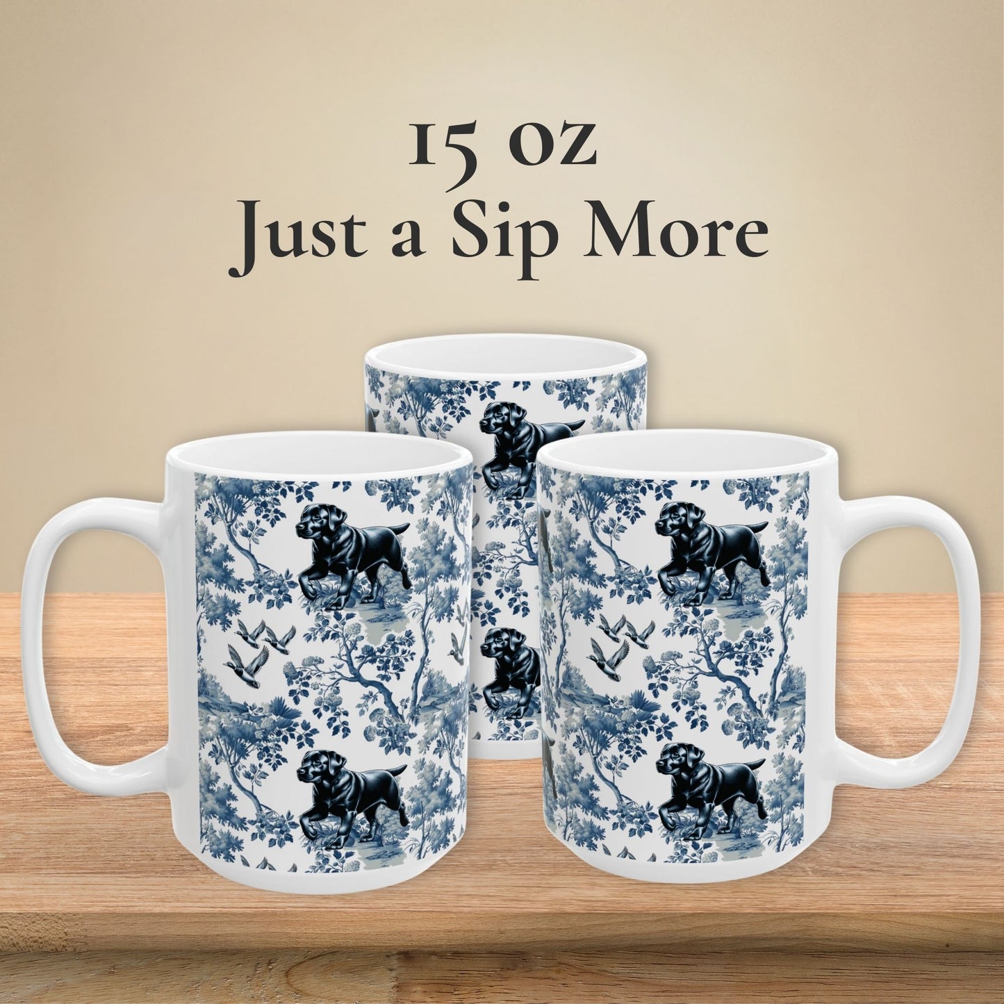 Labrador Retriever Mug - Lab Toile