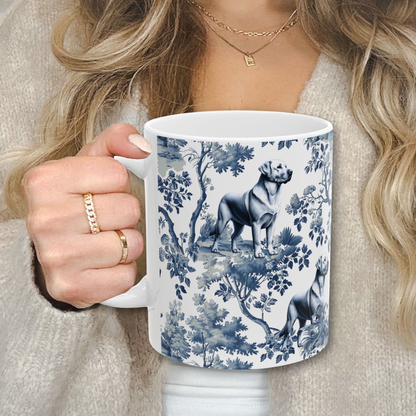 Labrador Retriever Mug - Lab Toile