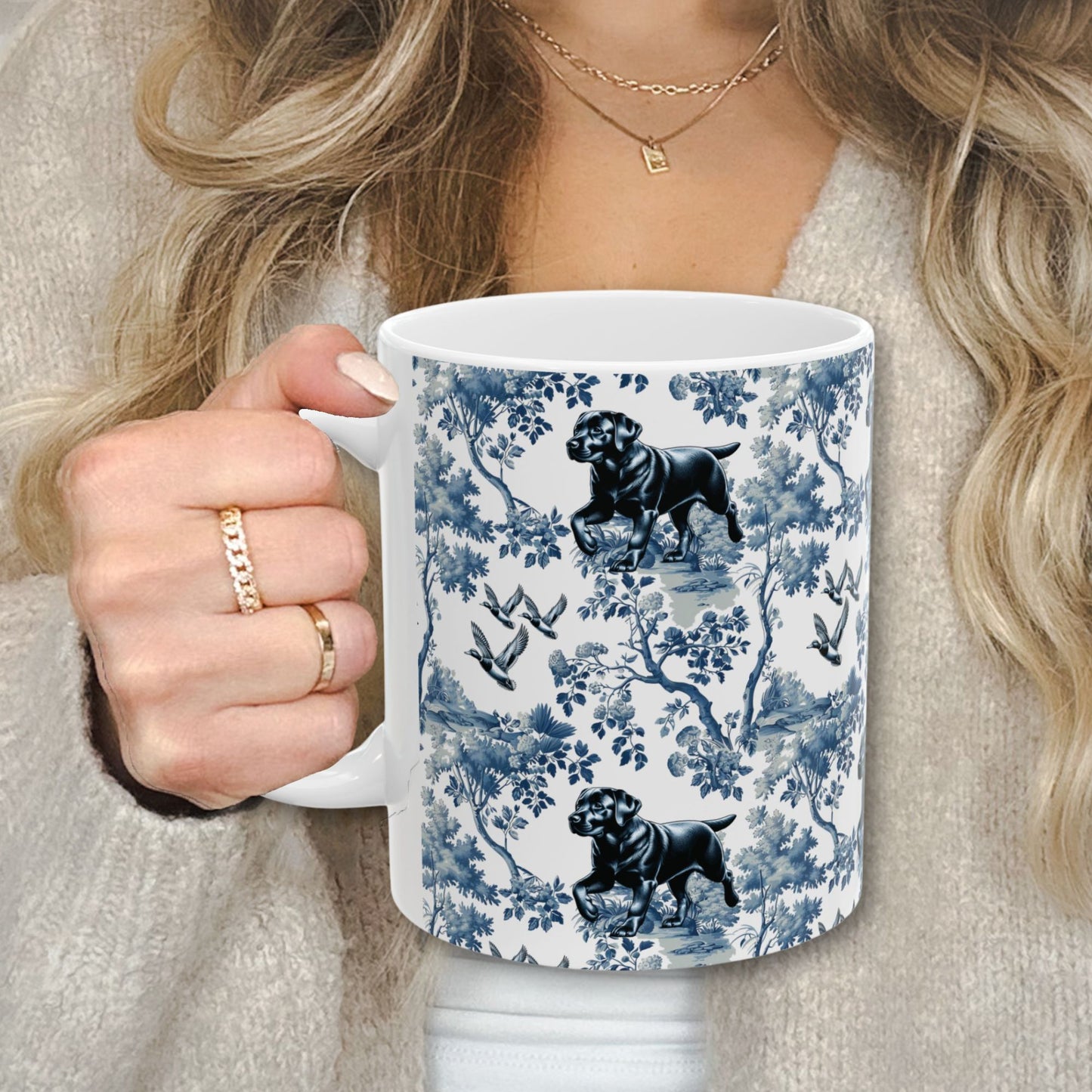 Labrador Retriever Mug - Lab Toile