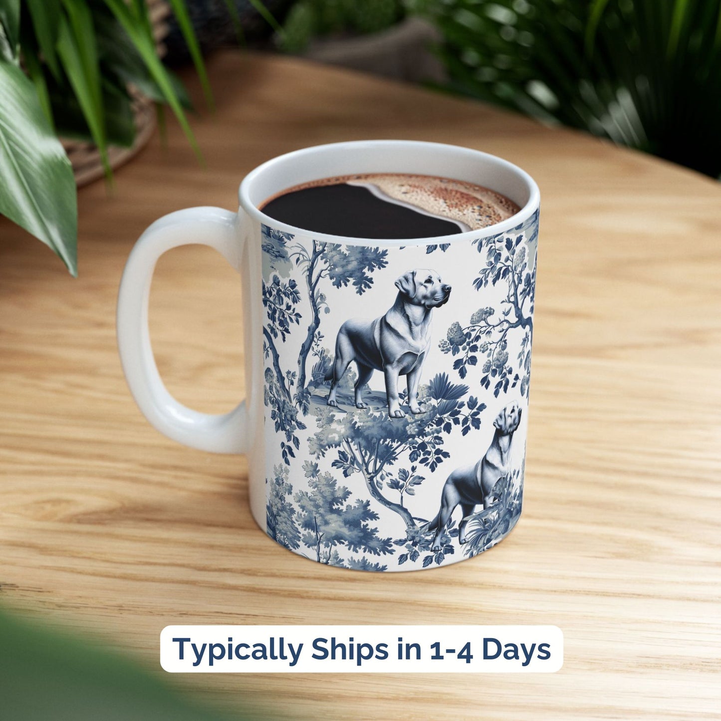 Labrador Retriever Mug - Lab Toile
