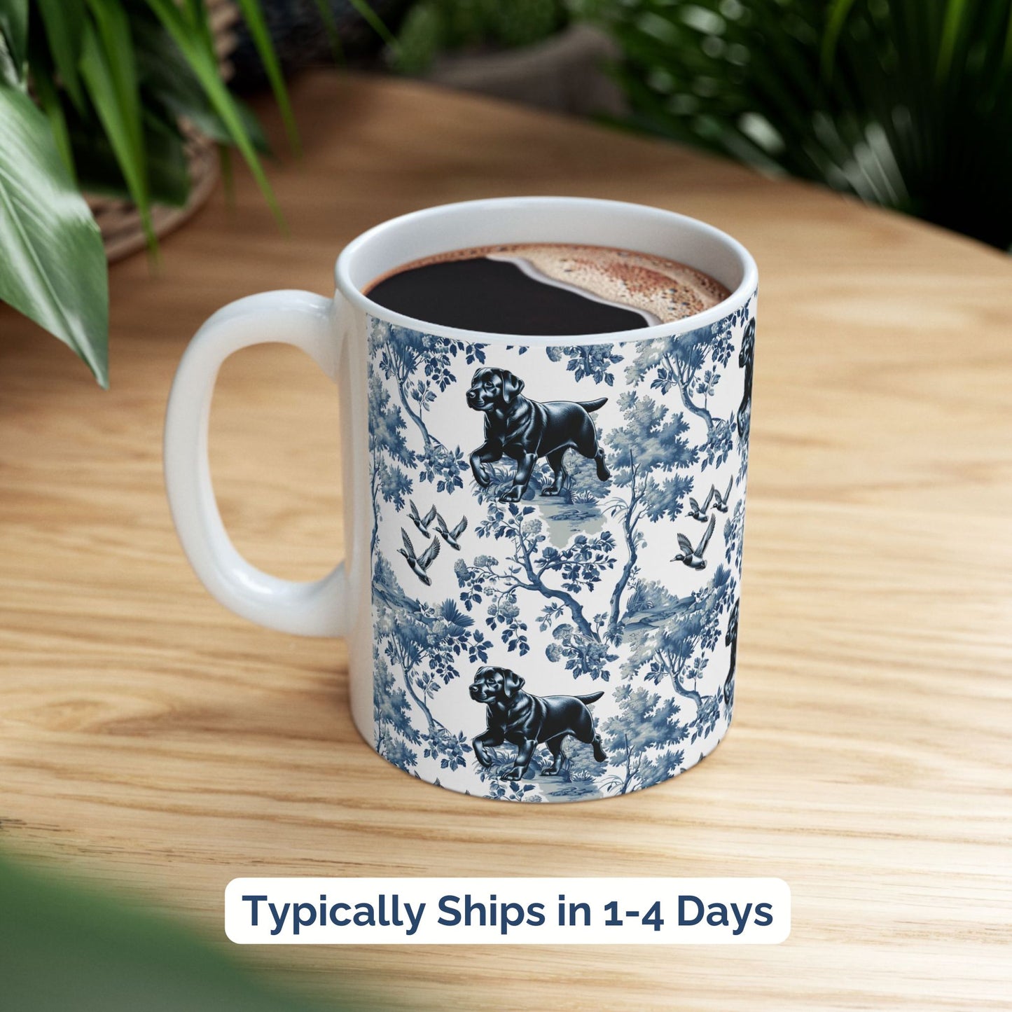 Labrador Retriever Mug - Lab Toile