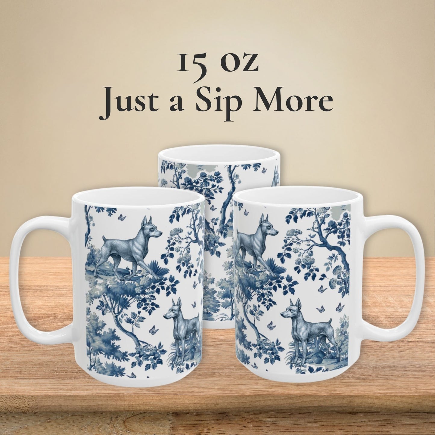 Miniature Pinscher Mug - Toile
